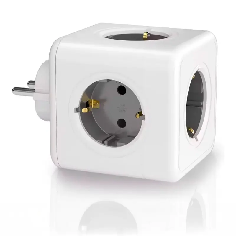 5-Socket Plugboard Without Power Switch Fbright White 3680 W 1