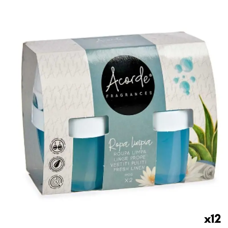 Air Freshener Set Acorde Clean Clothes 2 Pieces (12 Units) 1