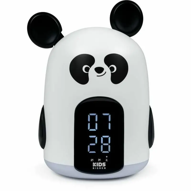 Alarm Clock Bigben White/Black Panda Bear 1