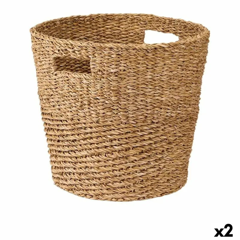 Basket Gift Decor Brown Marine Algae (2 Units) 1