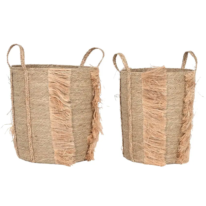 Basket Set Home Esprit Natural Seagrass (2 Pieces) 1