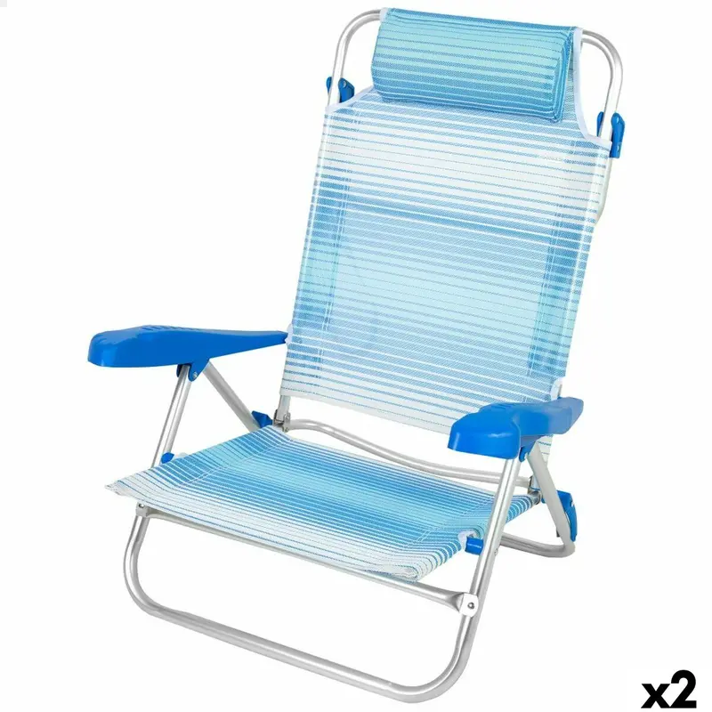 Beach Chair Aktive 47 X 82 X 49 Cm (2 Units) 1