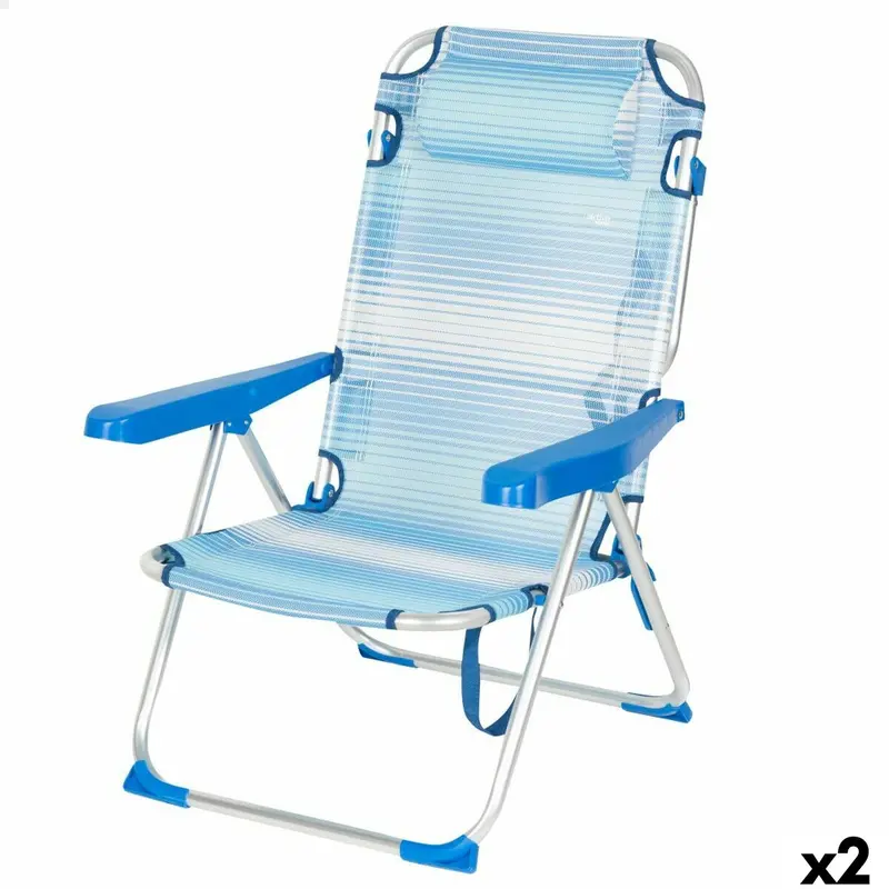 Beach Chair Aktive 48 X 90 X 60 Cm (2 Units) 1