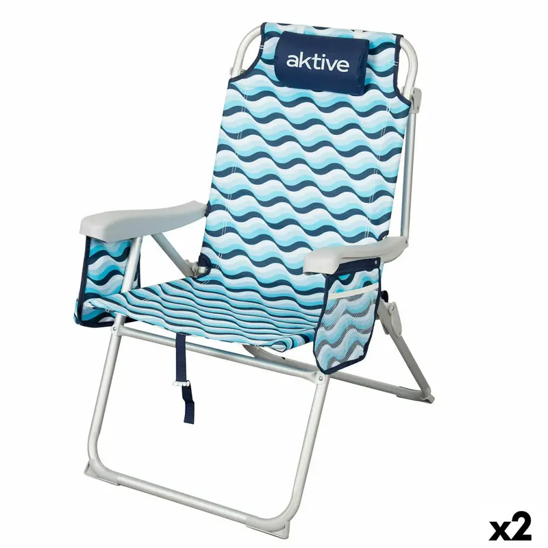 Beach Chair Aktive 48 X 95 X 78 Cm (2 Units) 1