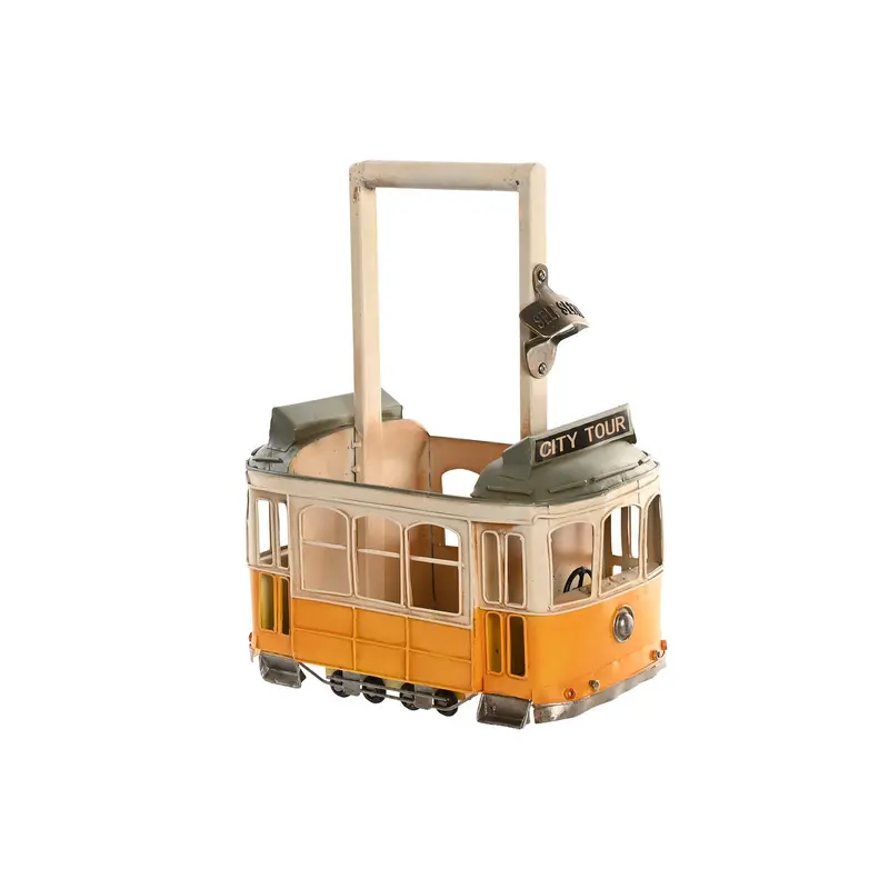 Bottle Rack Home Esprit Yellow White 28 X 17 X 37 Cm 1