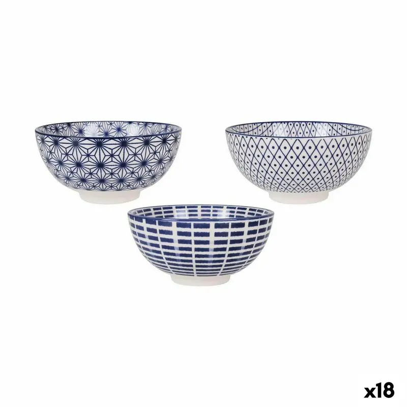 Bowl Alfares Masako Ø 15,5 X 7,7 Cm Blue 15 X 7,3 Cm (18 Units) 1