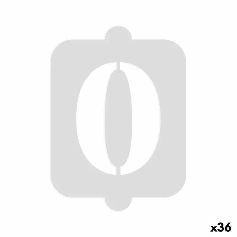 Cake Stencil Algon Number 0 36 Units 1