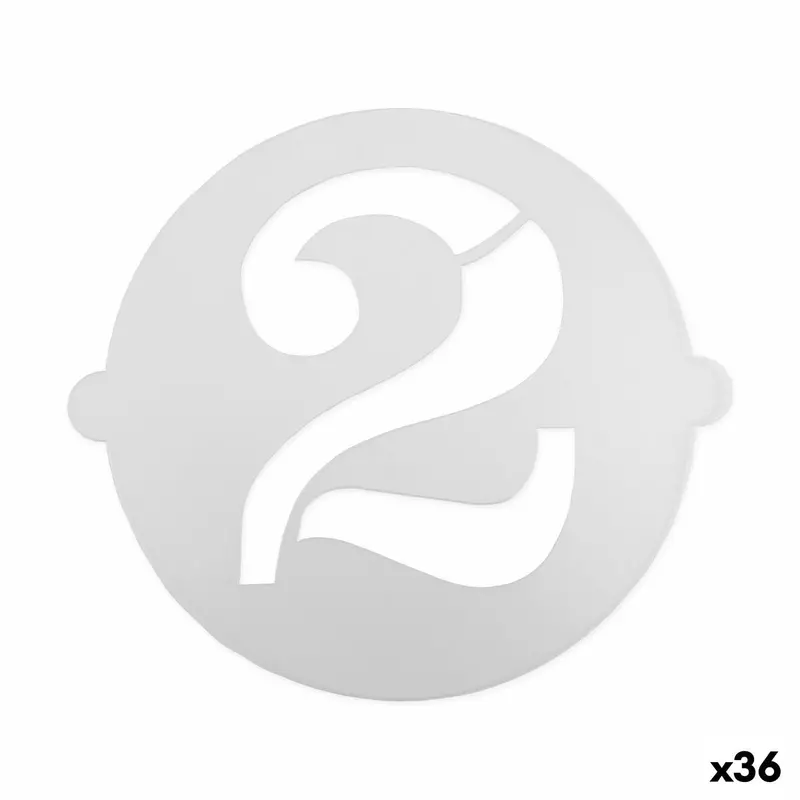Cake Stencil Algon Number 2 36 Units 1