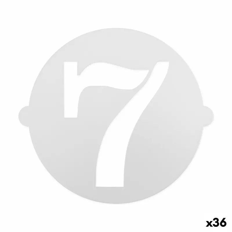 Cake Stencil Algon Number 7 36 Units 1