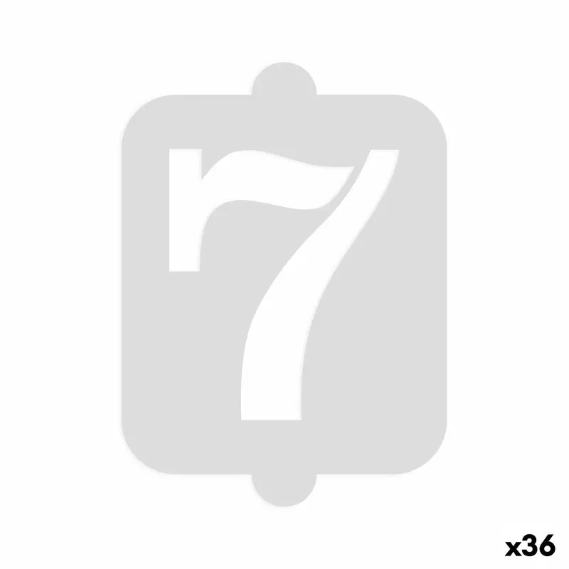 Cake Stencil Algon Number 7 36 Units 1