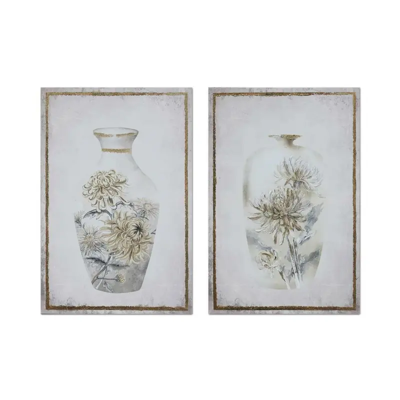 Canvas Dkd Home Decor Canvas Mdf Wood 50 X 1,8 X 70 Cm 1