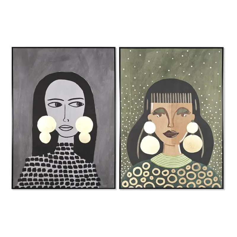 Canvas Dkd Home Decor Polystyrene Canvas 102,5 X 4,3 X 142,6 Cm 103 X 4,5 X 143 Cm 1