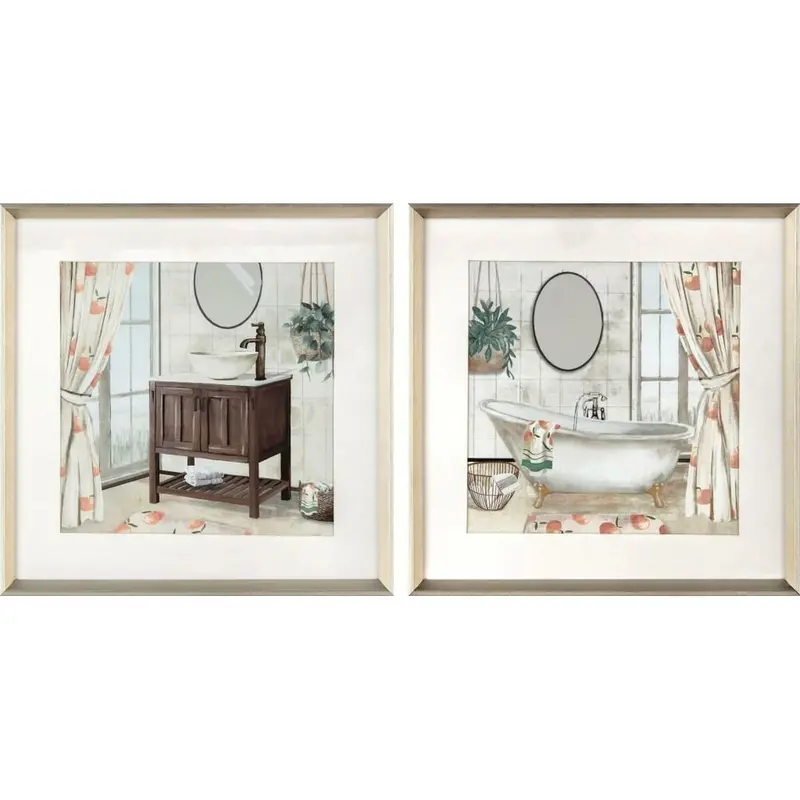 Canvas Dkd Home Decor Polystyrene Canvas 40 X 2 X 40 Cm 42 X 2 X 42 Cm 1
