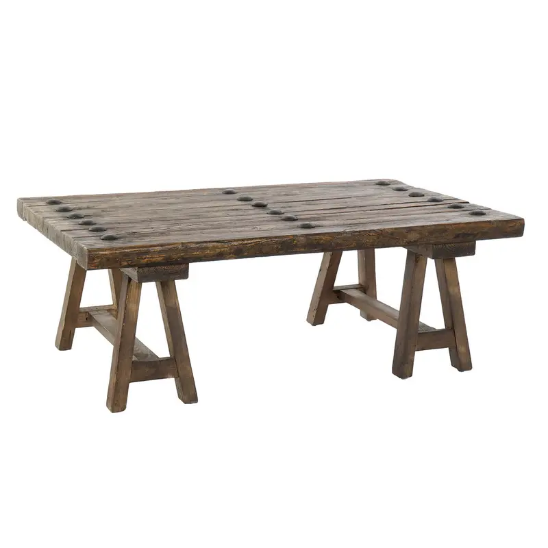 Centre Table Dkd Home Decor Brown Black Wood 110 X 70 X 40 Cm 1