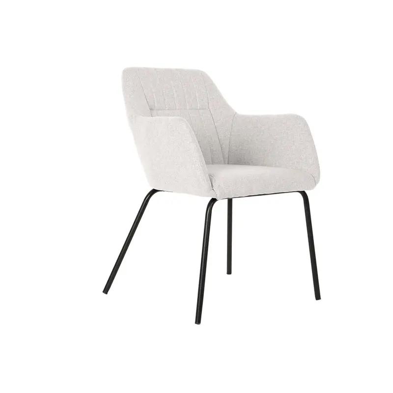 Chair Dkd Home Decor Beige Polyester Metal 59,5 X 60,5 X 78 Cm 1