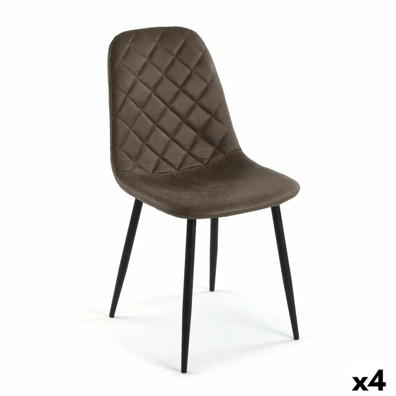 Chair Versa Serena Dark Brown 53 X 88 X 43,5 Cm (4 Units) 1
