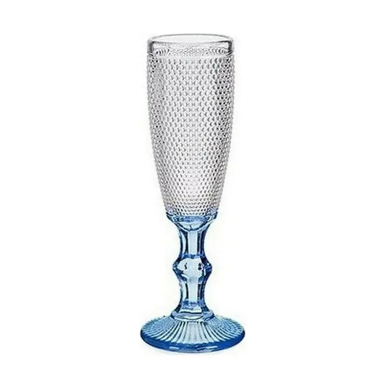 Champagne Glass Cobalt Blue 180 Ml 1