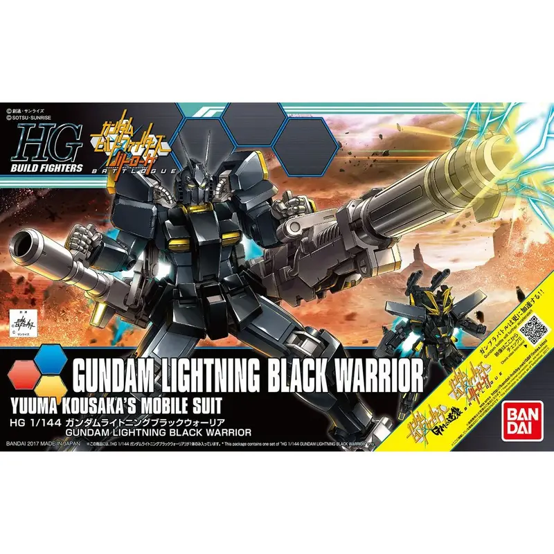 Collectable Figures Bandai Hgbf 1/144 Gundam Lightning Black Warrior Black Plastic Animation And Anime (Japanese Animation) 1