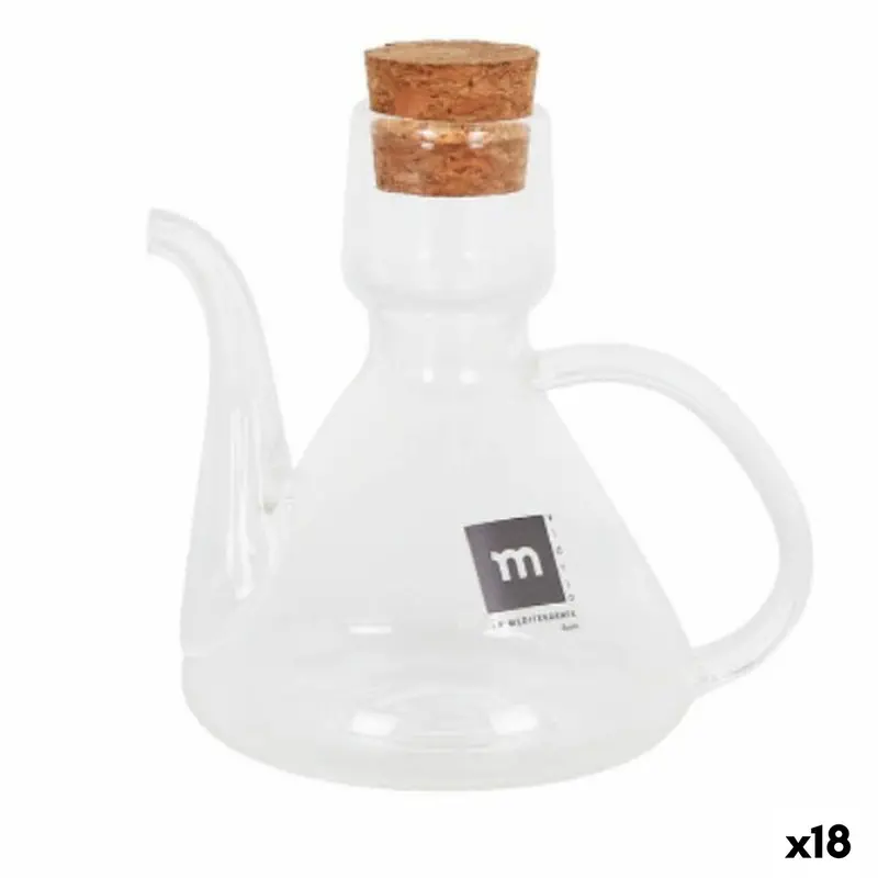 Cruet La Mediterránea Bell Transparent Silicone Borosilicate Glass 125 Ml (18 Units) 1