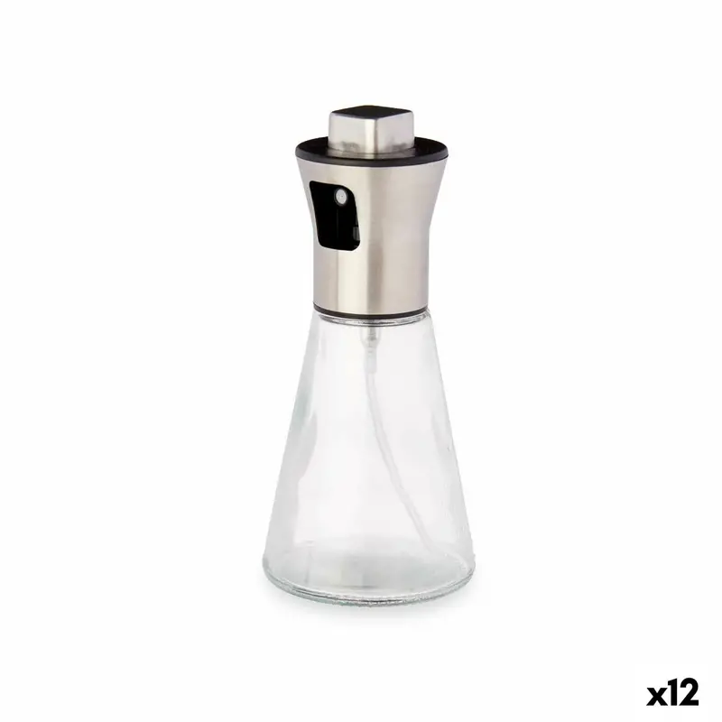 Cruet Transparent Metal Polypropylene 200 Ml (12 Units) Sprayer 1