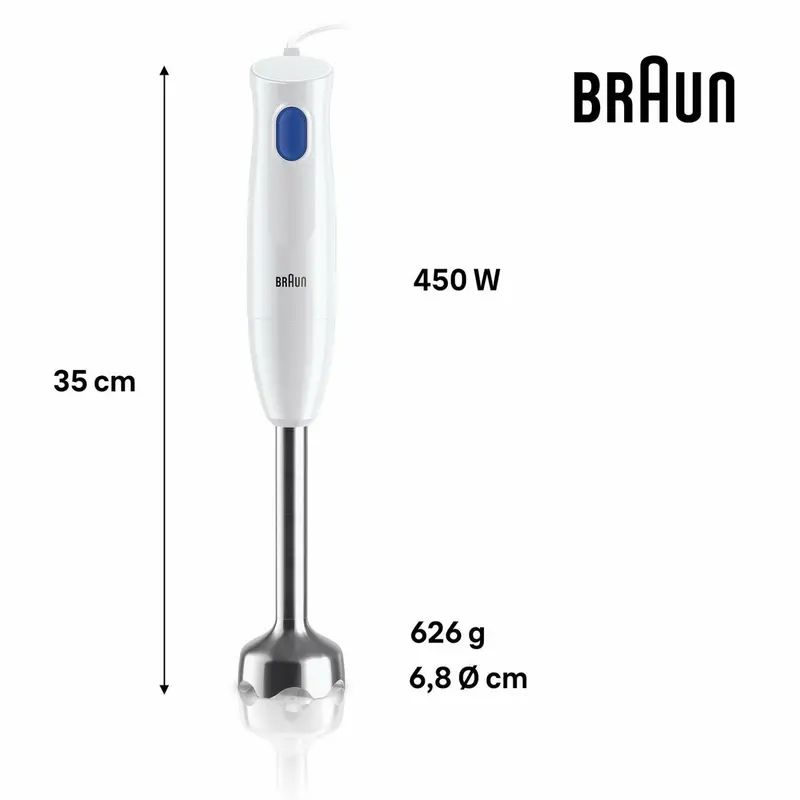 Cup Blender Braun 0X22111470 450 W White 600 Ml 1