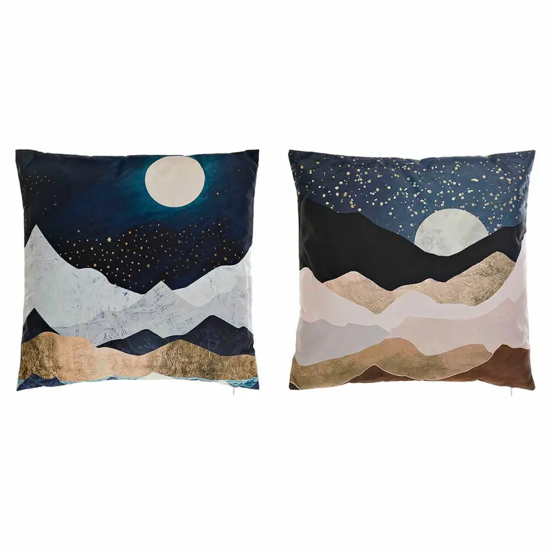 Cushion Dkd Home Decor Multicolour Moon 45 X 10 X 45 Cm (2 Units) 1