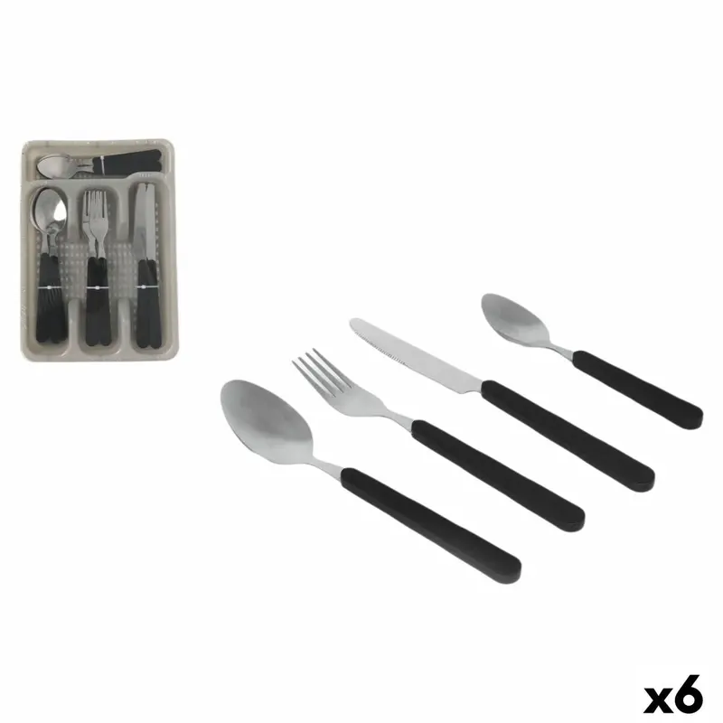 Cutlery Quttin Atenas Plastic 17 Pieces (6 Units) 1