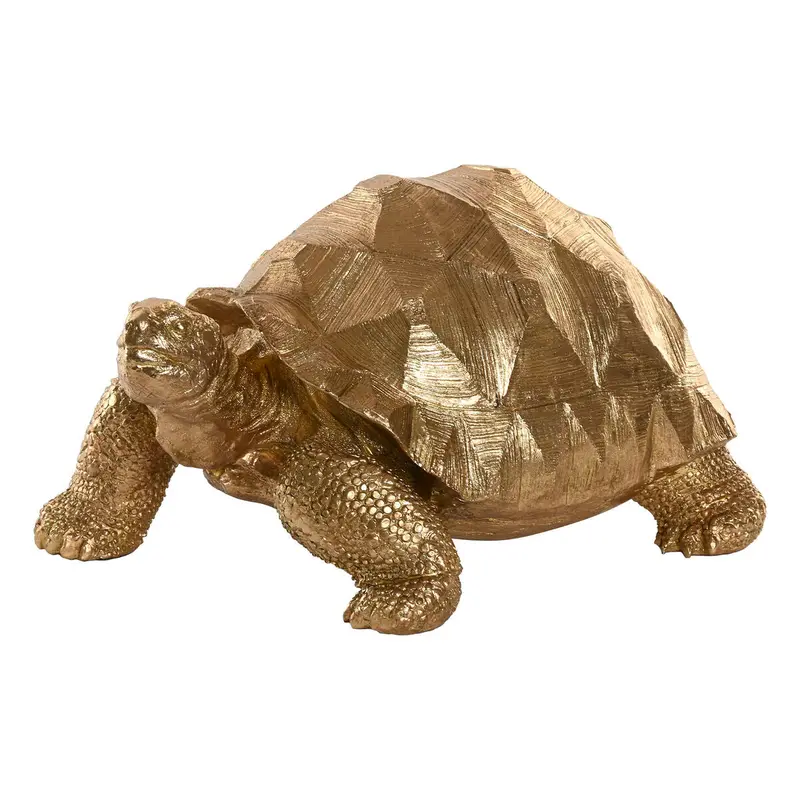 Decorative Figure Home Esprit Golden Tortoise 58 X 41 X 32 Cm 1