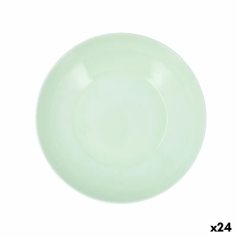 Deep Plate Luminarc Apy Paradise Green Glass Ø 20 Cm (24 Units) 1