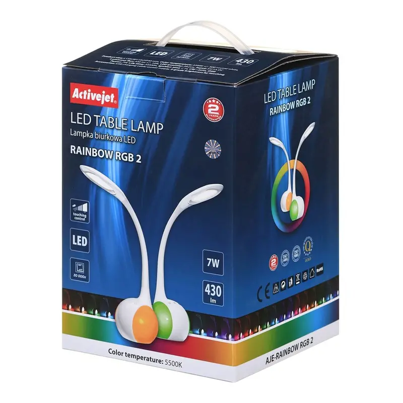 Desk Lamp Activejet Aje-Rainbow 2 White 7 W 430 Lm 1