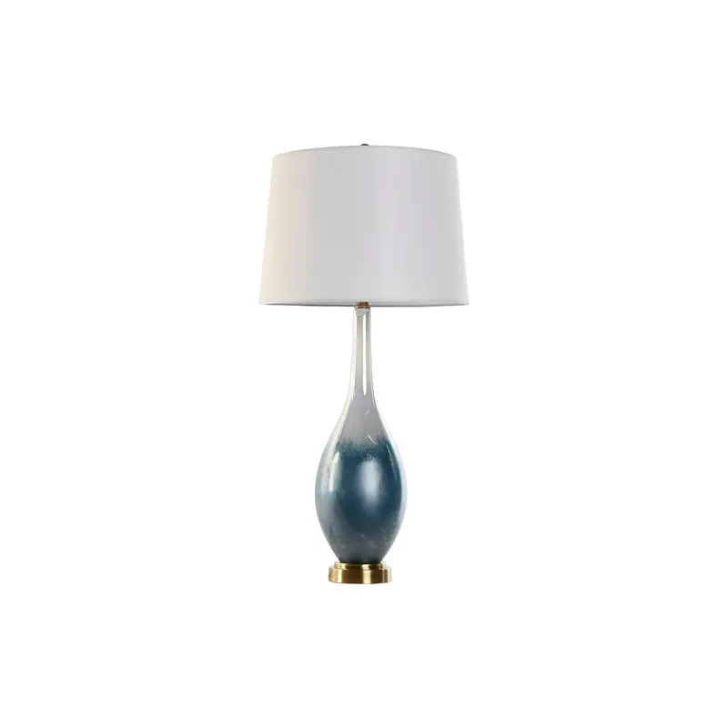 Desk Lamp Home Esprit Blue Bicoloured Crystal 50 W 220 V 40 X 40 X 84 Cm 1