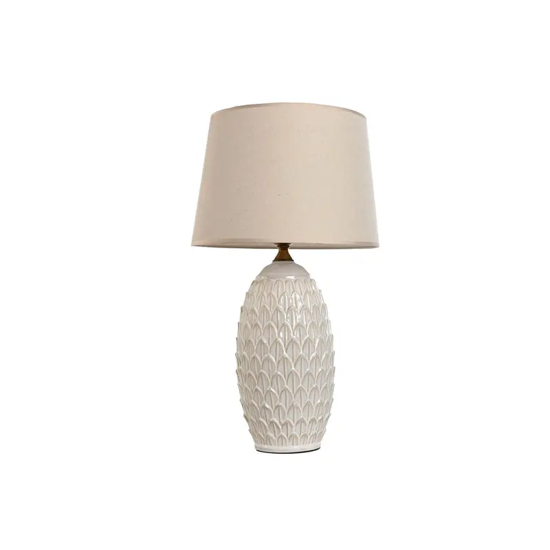 Desk Lamp Home Esprit White Porcelain 50 W 220 V 36 X 36 X 65 Cm 1