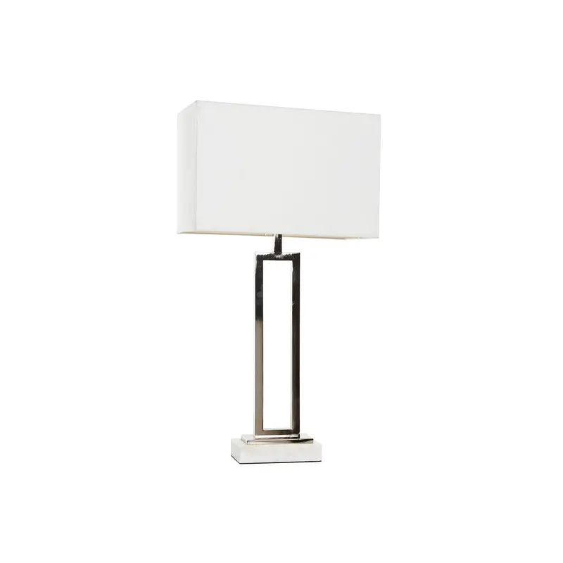 Desk Lamp Home Esprit White Silver 50 W 220 V 1