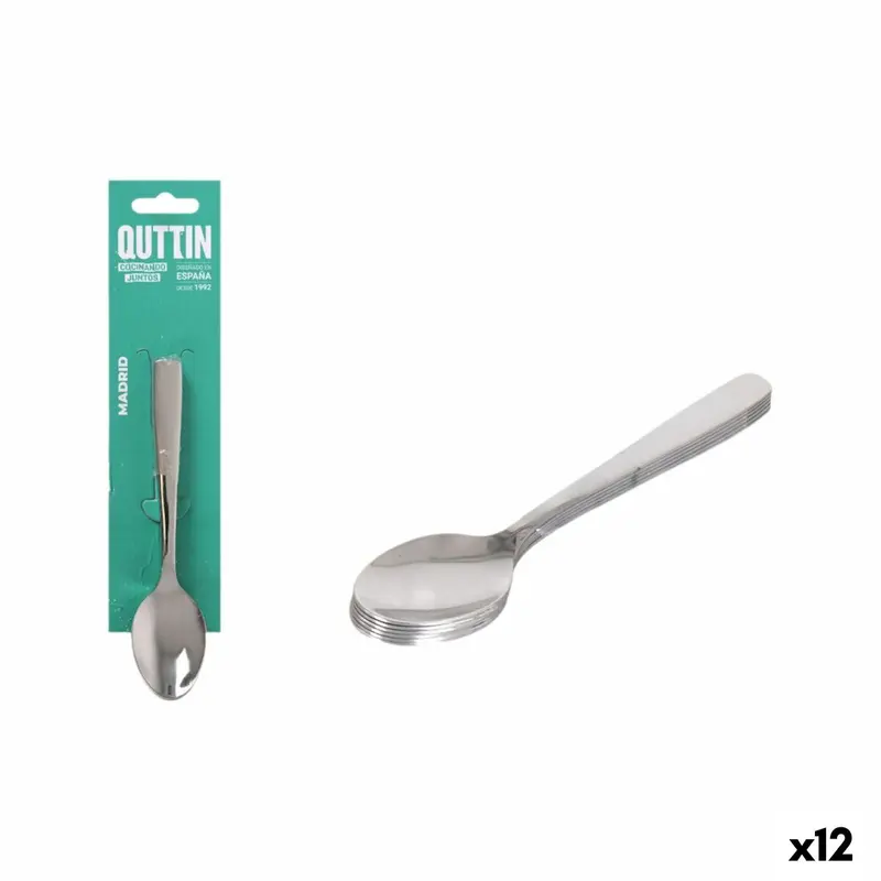 Dessert Spoon Quttin Madrid 6 Pieces (12 Units) 1