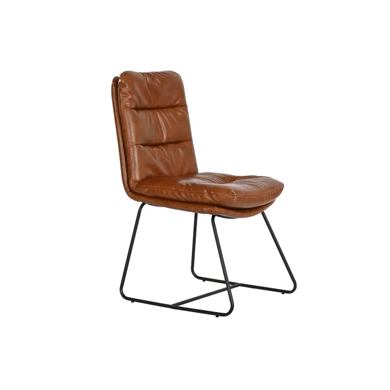 Dining Chair Home Esprit Synthetic Leather Metal 71 X 49 X 90 Cm 1