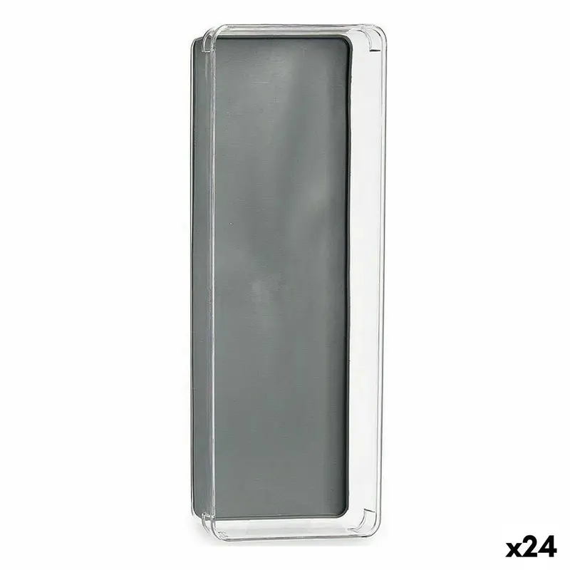 Drawer Organizer Recycled Plastic Grey 16 X 4,5 X 40 Cm (24 Units) 1