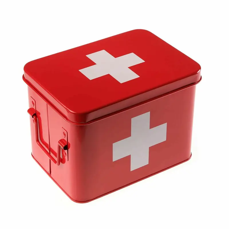 First Aid Kit Versa Red Steel (14,3 X 15,7 X 21,5 Cm) 1