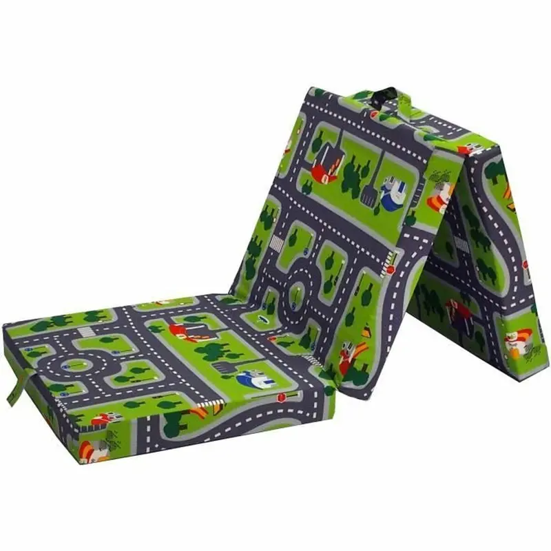 Floor Chair Green Foldable Multi-Position 1