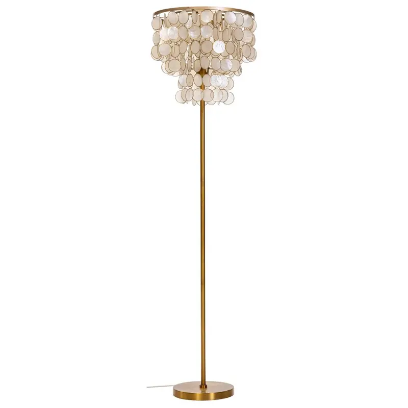 Floor Lamp Home Esprit Beige Golden 220 V 40 X 40 X 153 Cm 1