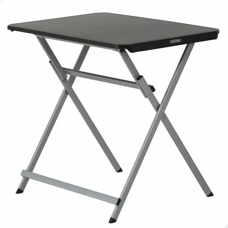 Folding Table Lifetime Black Steel Plastic 75 X 50,5 X 66 Cm 1