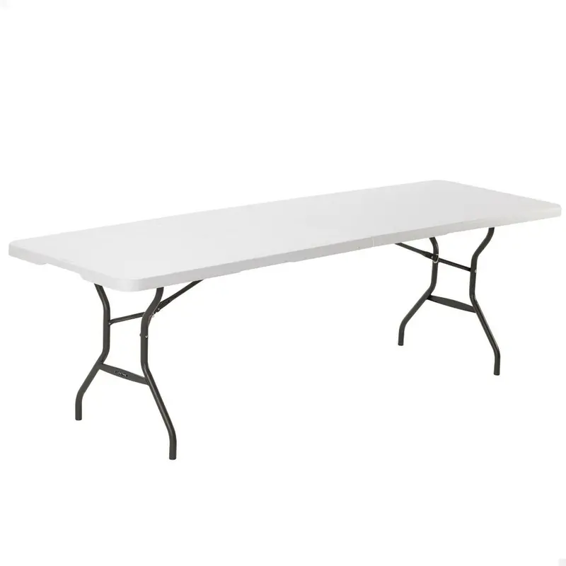 Folding Table Lifetime White 245 X 74 X 76 Cm Steel 1