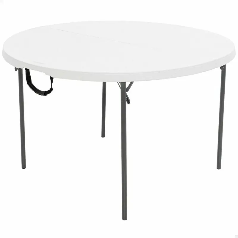 Folding Table Lifetime White Steel Plastic 122 X 73 Cm 1