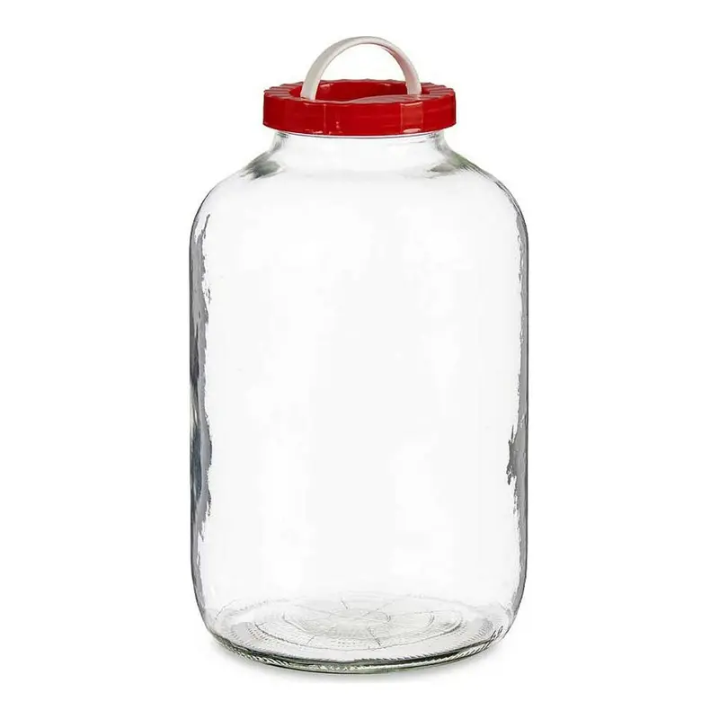 Glass Jar Red Transparent Plastic Polypropylene (8 L) 1