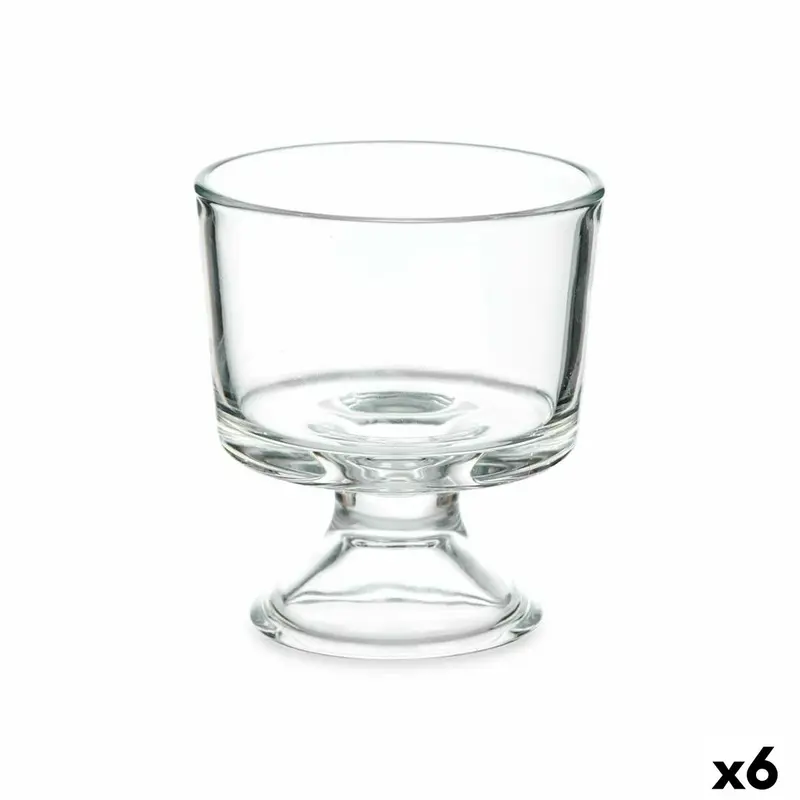 Ice Cream And Milk Shake Glass Vivalto Transparent Glass 290 Ml (6 Units) 1