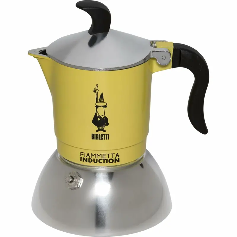 Italian Coffee Pot Bialetti 29588 Yellow Aluminium Steel 100 Ml 1