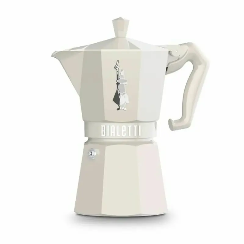 Italian Coffee Pot Bialetti Moka Exclusive Cream 6T Cream Aluminium 6 Cups 1
