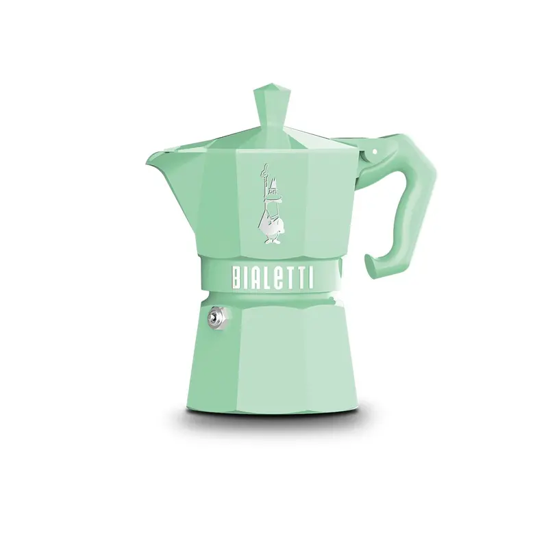 Italian Coffee Pot Bialetti Moka Exclusive Green 3T Green Aluminium 3 Cups 1