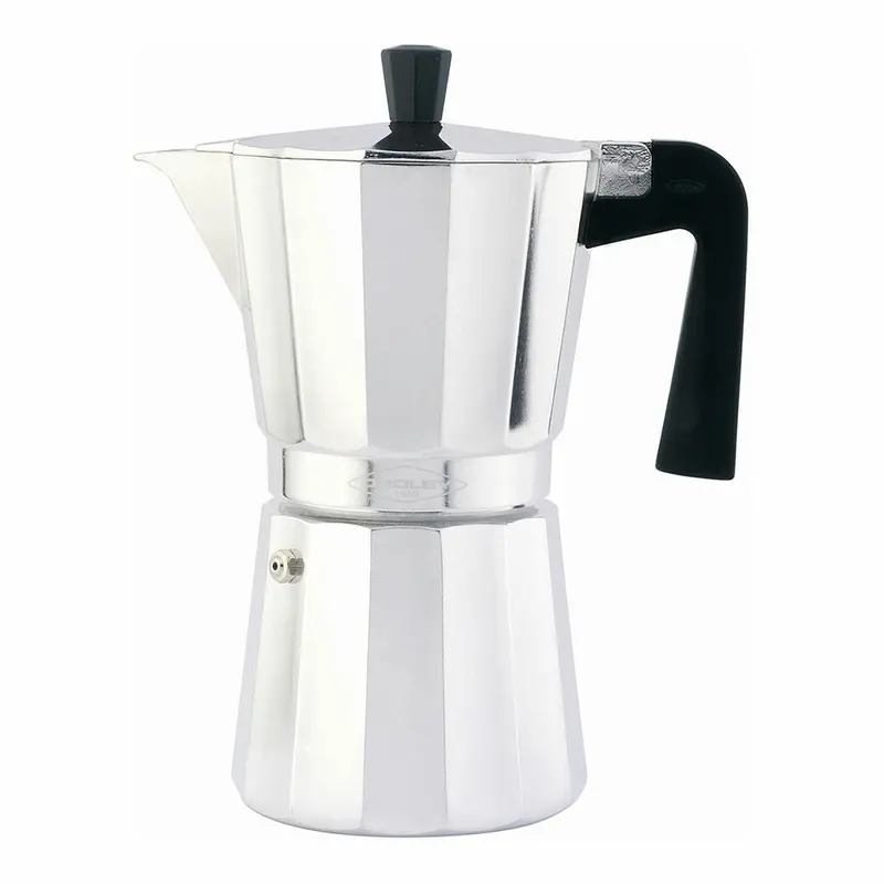 Italian Coffee Pot Oroley New Vitro Aluminium 9 Cups 1