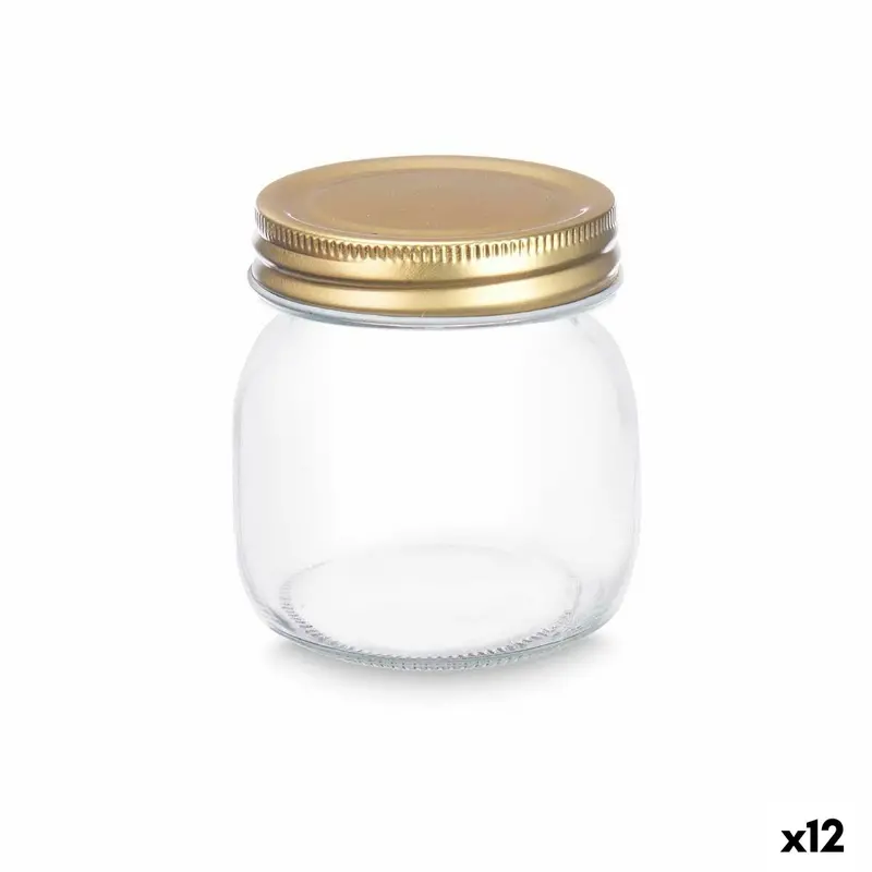 Jar Vivalto Transparent Golden 300 Ml (12 Units) 1