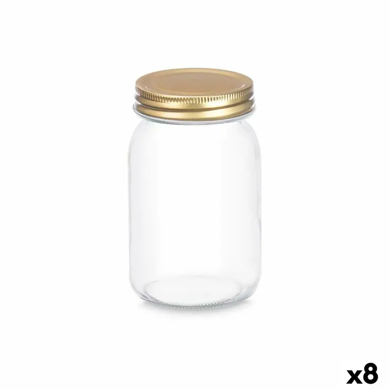 Jar Vivalto Transparent Golden 500 Ml (8 Units) 1